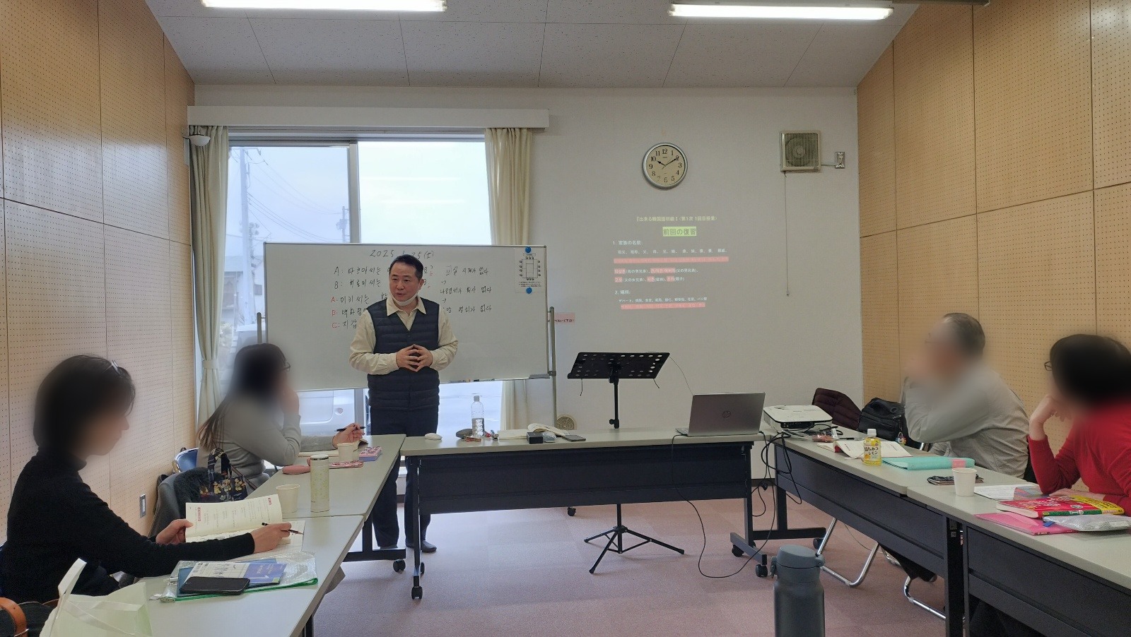 韓国語講座の雰囲気